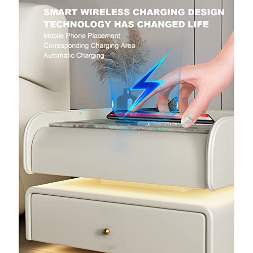Comodino Intelligente Comodino con Luce LED cassettiera per Camera da Letto con Stazione di Ricarica Wireless Lampada A Induzione Inferiore Comodino Intelligente E Audio Bluetooth. (Color : Blauw, S : Amazon.it: Casa e cucina